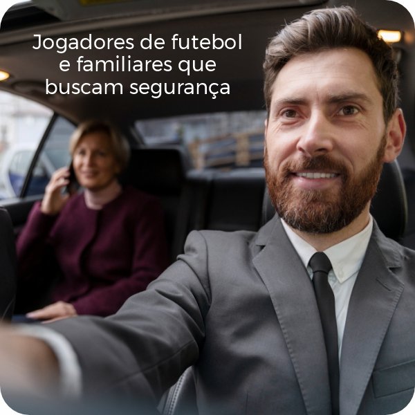 blindcar-Jogadores de futebol e familiares que buscam segurança